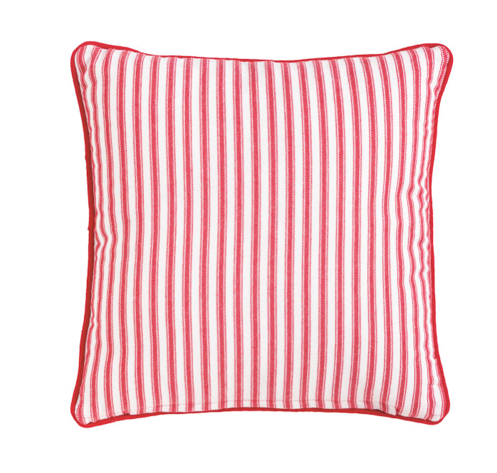 Lattice Block Print Quilted Pillow