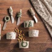 White Christmas Tidbit Bowls