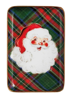 Tartan Christmas Tidbit Trays
