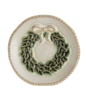 White Christmas Tidbit Plates