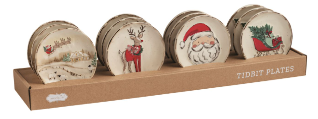Snow Globe Tidbit Trays