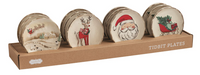 Snow Globe Tidbit Trays