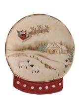 Snow Globe Tidbit Trays