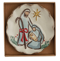 Nativity Tidbit Plates