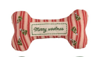 Embroidered Dog Bone Toys