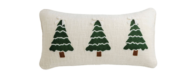 Crewel Christmas Embroidered Pillows