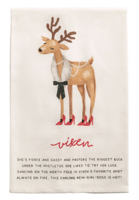 Reindeer Poem Tea Towels