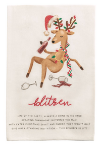 Reindeer Poem Tea Towels