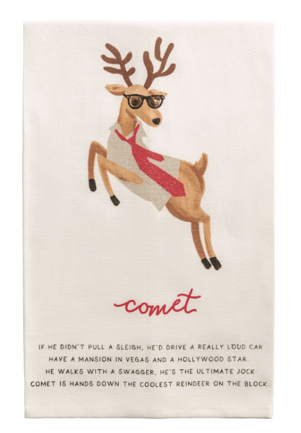 Reindeer Poem Tea Towels
