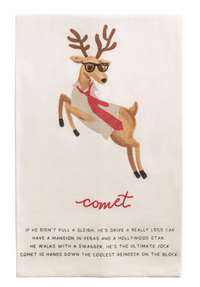 Reindeer Poem Tea Towels