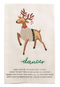 Reindeer Poem Tea Towels