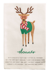 Reindeer Poem Tea Towels