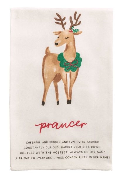 Reindeer Poem Tea Towels