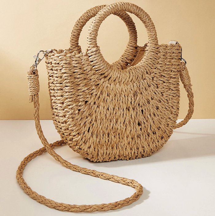 Straw Crossbody Bag