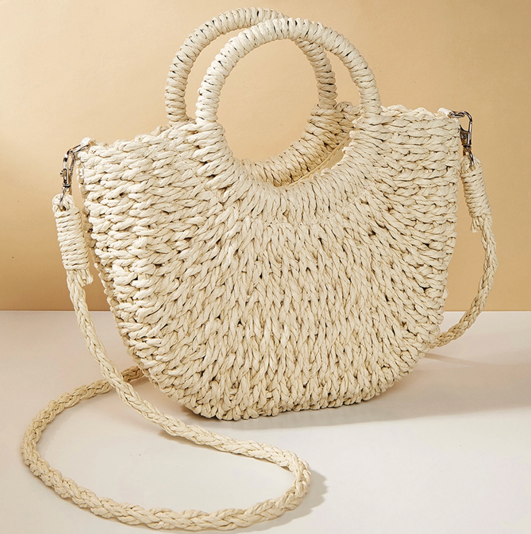 Straw Crossbody Bag