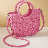 Straw Crossbody Bag