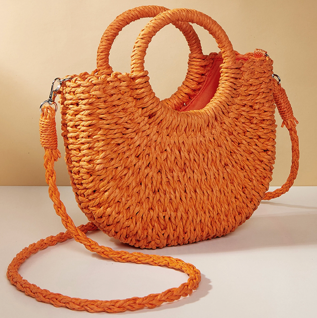 Straw Crossbody Bag