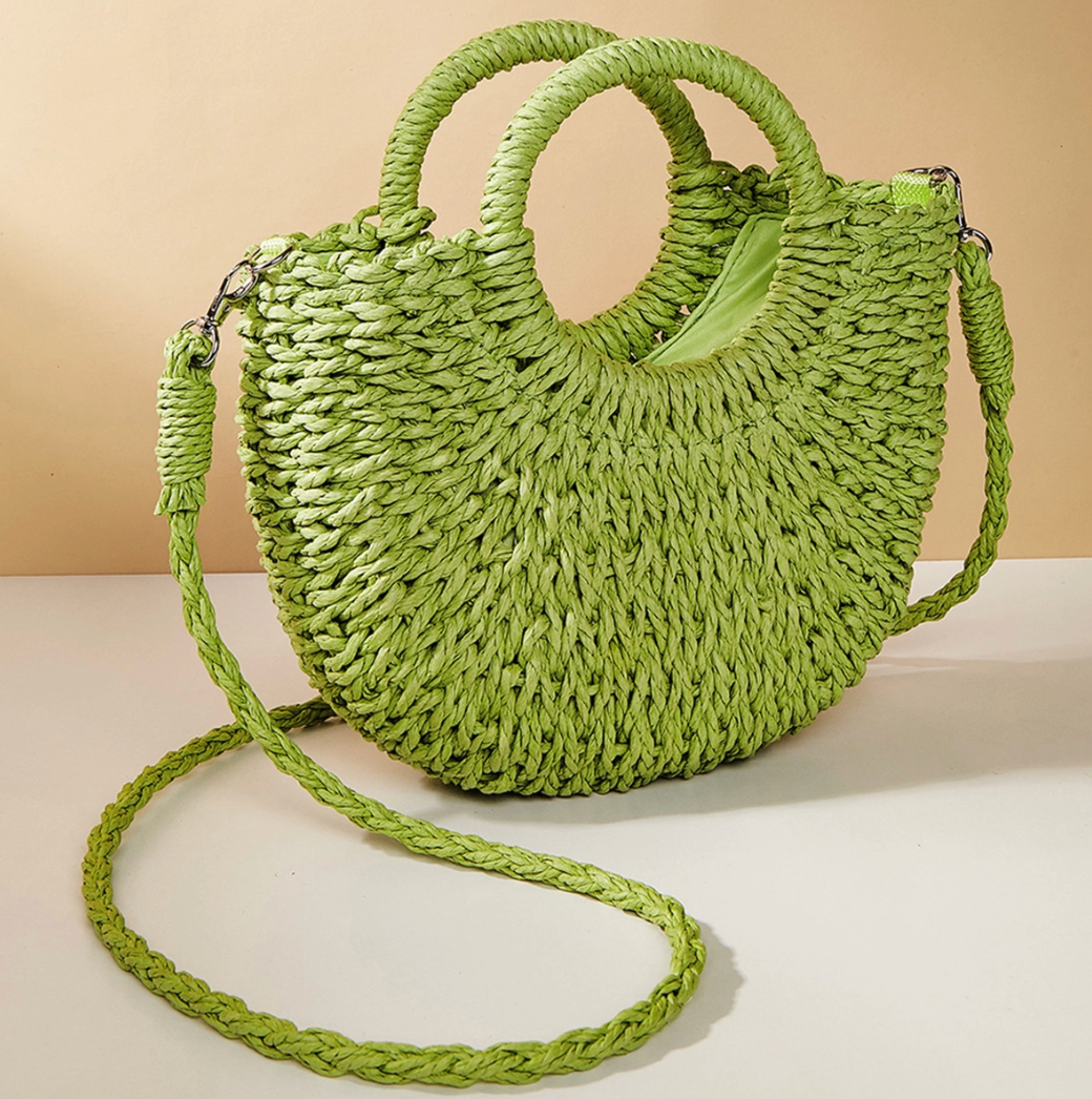 Straw Crossbody Bag