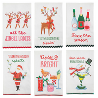 Glitter Holiday Bar Towels