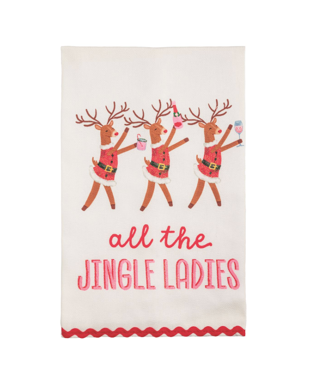 Glitter Holiday Bar Towels