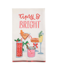 Glitter Holiday Bar Towels