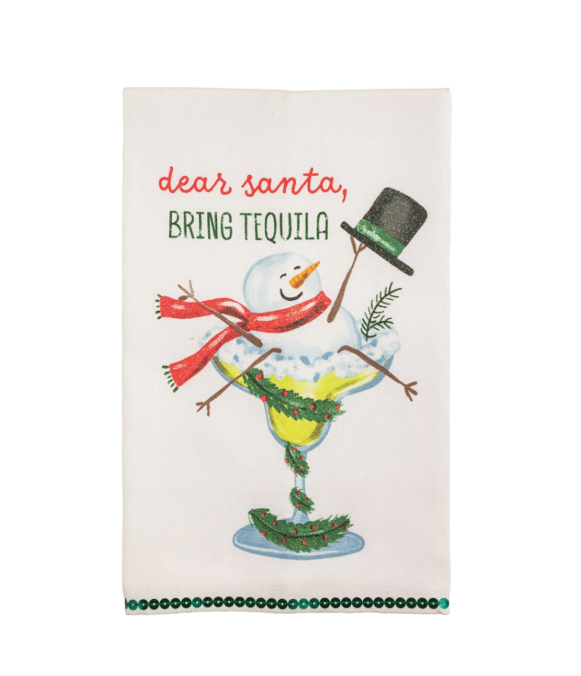 Glitter Holiday Bar Towels