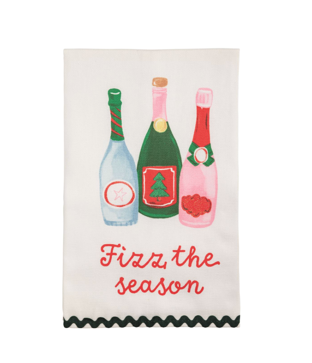 Glitter Holiday Bar Towels