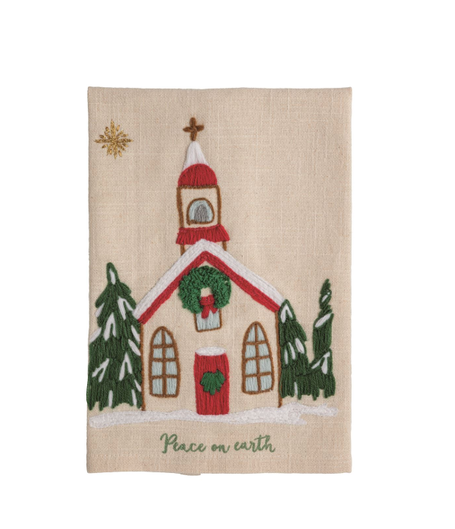 Nativity Embroidered Towel