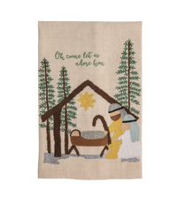 Nativity Embroidered Towel