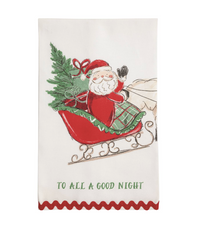 Christmas Ric-Rac Tea Towel