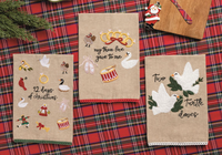 12 Days of Christmas Embroidery Towel