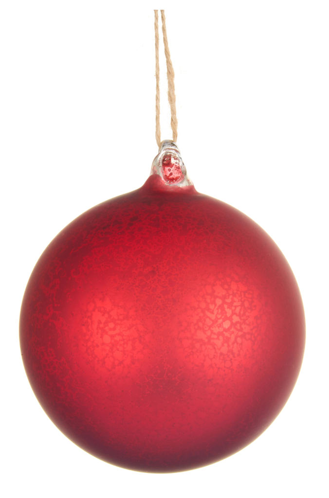 Red Mercury Ball Ornament