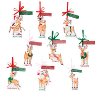 Santa's Reindeer Ornaments