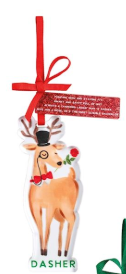 Santa's Reindeer Ornaments