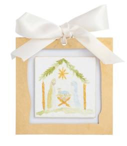 Gold Painted Acrylic Ornaments