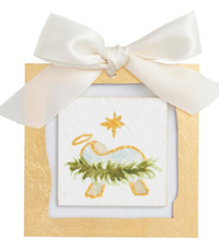 Gold Painted Acrylic Ornaments
