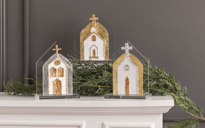 Painted Acrylic Churches