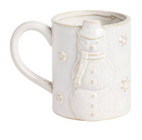 White Christmas Mugs