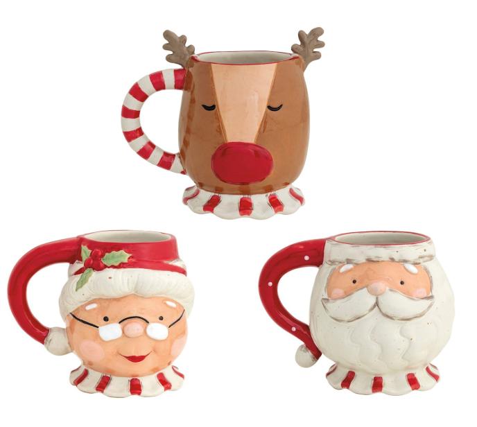 Christmas Pedestal Mugs