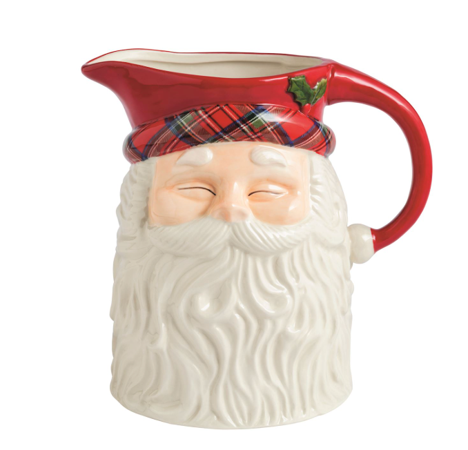 Tartan Santa Pitcher