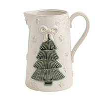 Pressed Lace Tree Pitcher