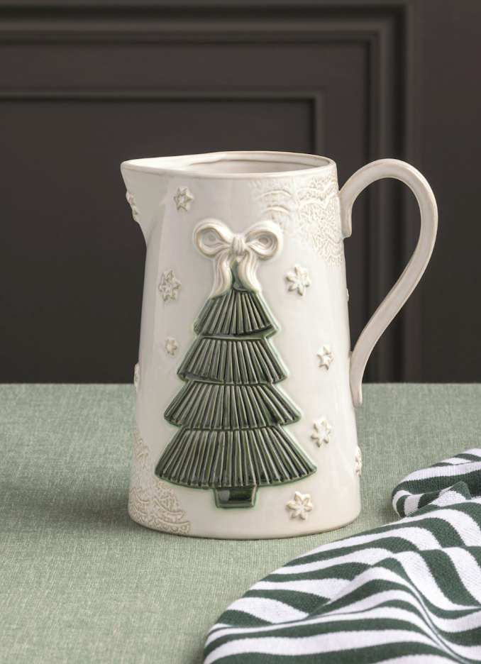 Pressed Lace Tree Pitcher