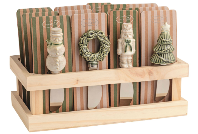 White Christmas Figural Spreaders