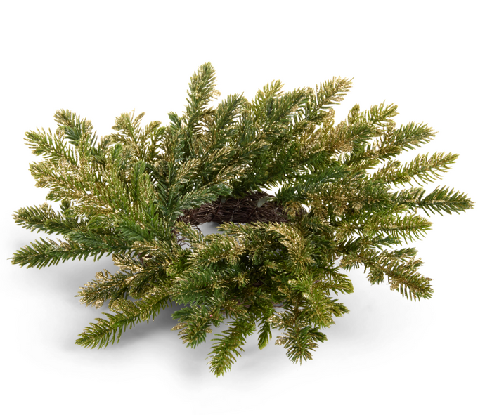 Gold Pine Mini Wreath