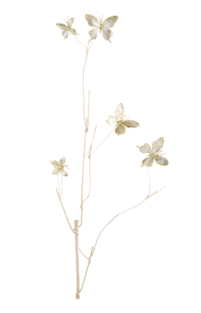 Gold Butterfly Branch