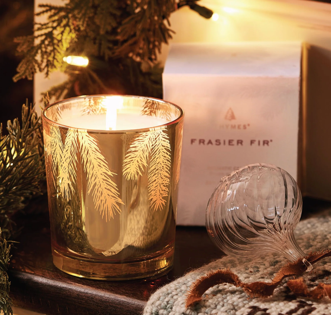 Frasier Fir Gilded Poured Candle