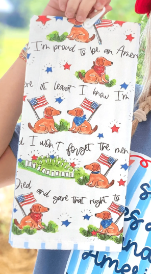 American Dog Towel