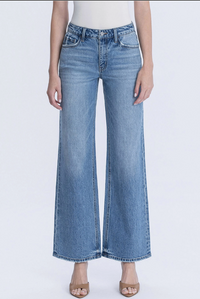 High Rise Full Length Wide Jean