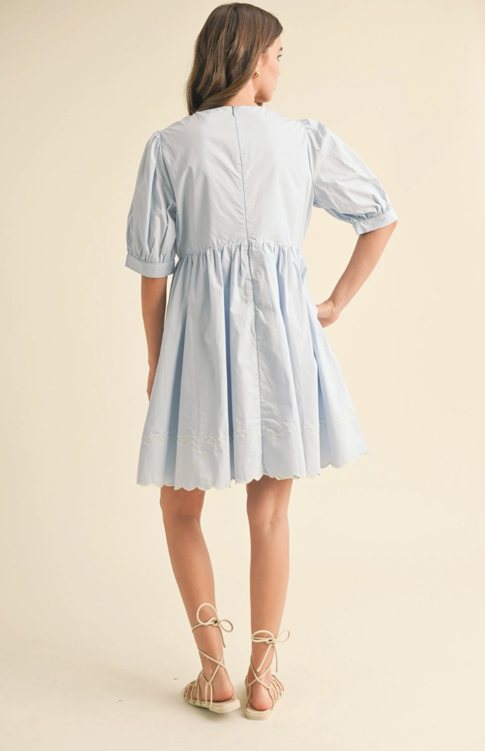 Bow Detail Mini Dress