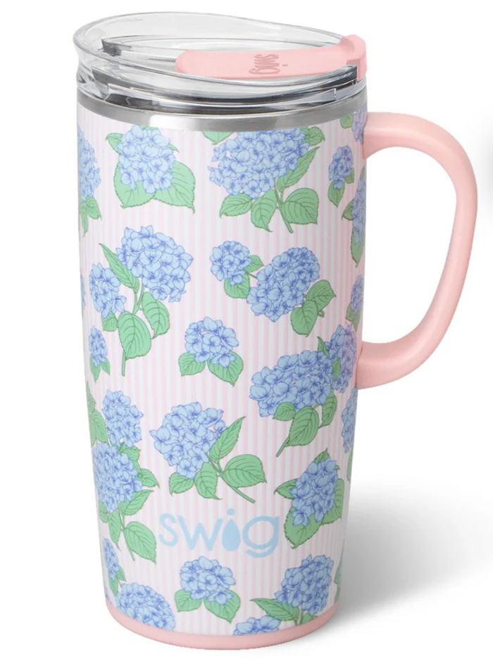 Hydrangeas Travel Mug 22 oz